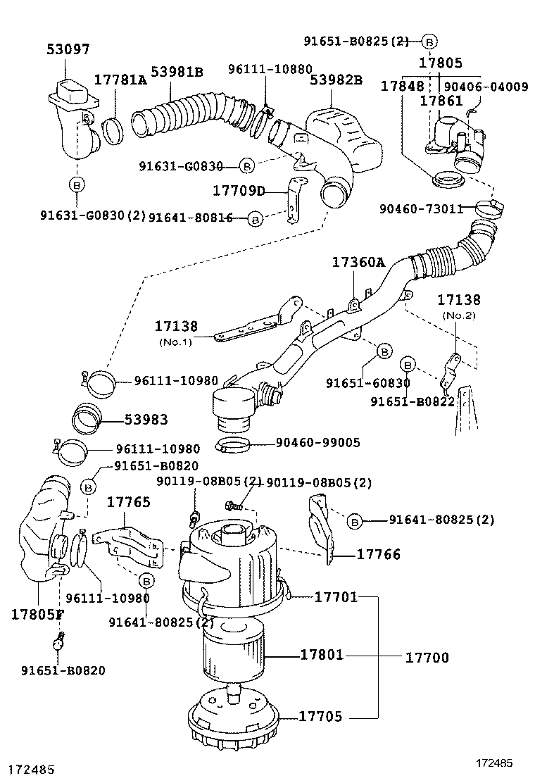  DYNA TOYOACE |  AIR CLEANER