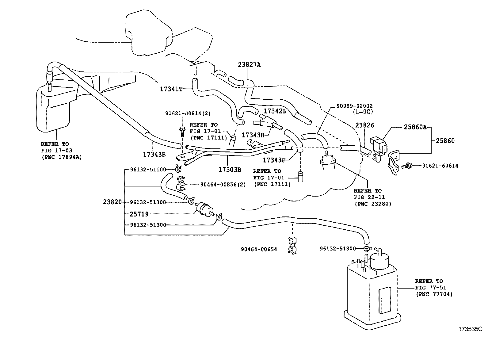  HILUX SURF |  VACUUM PIPING