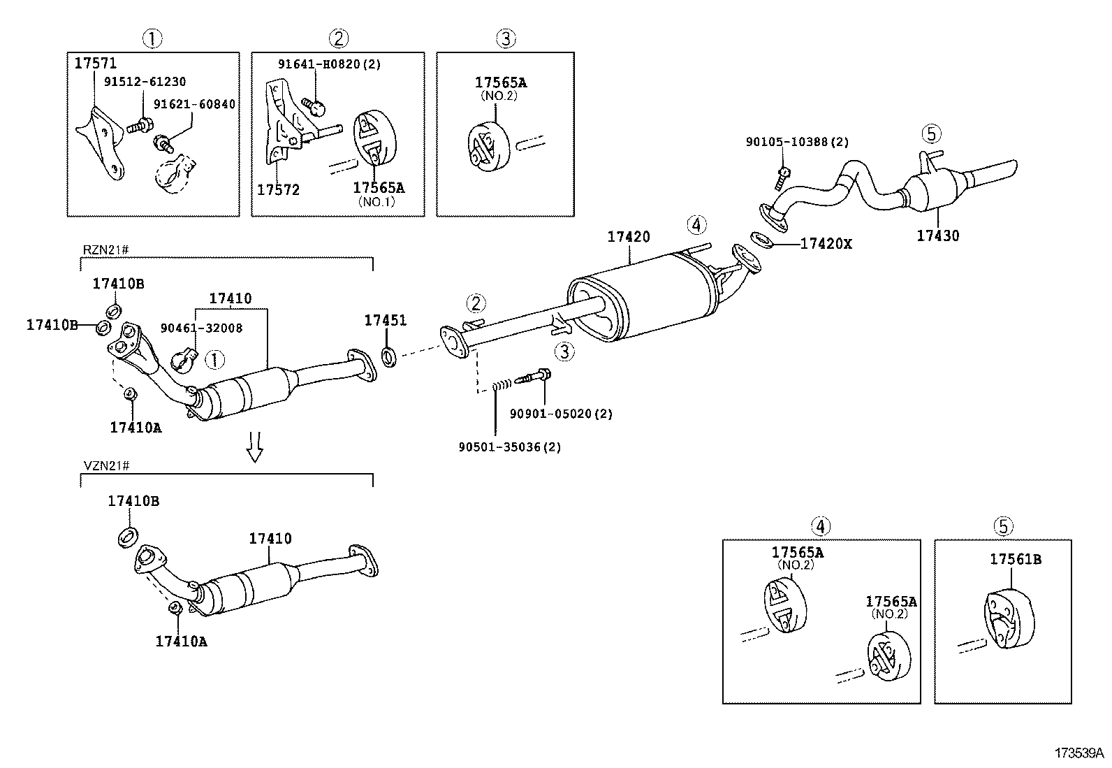  HILUX SURF |  EXHAUST PIPE