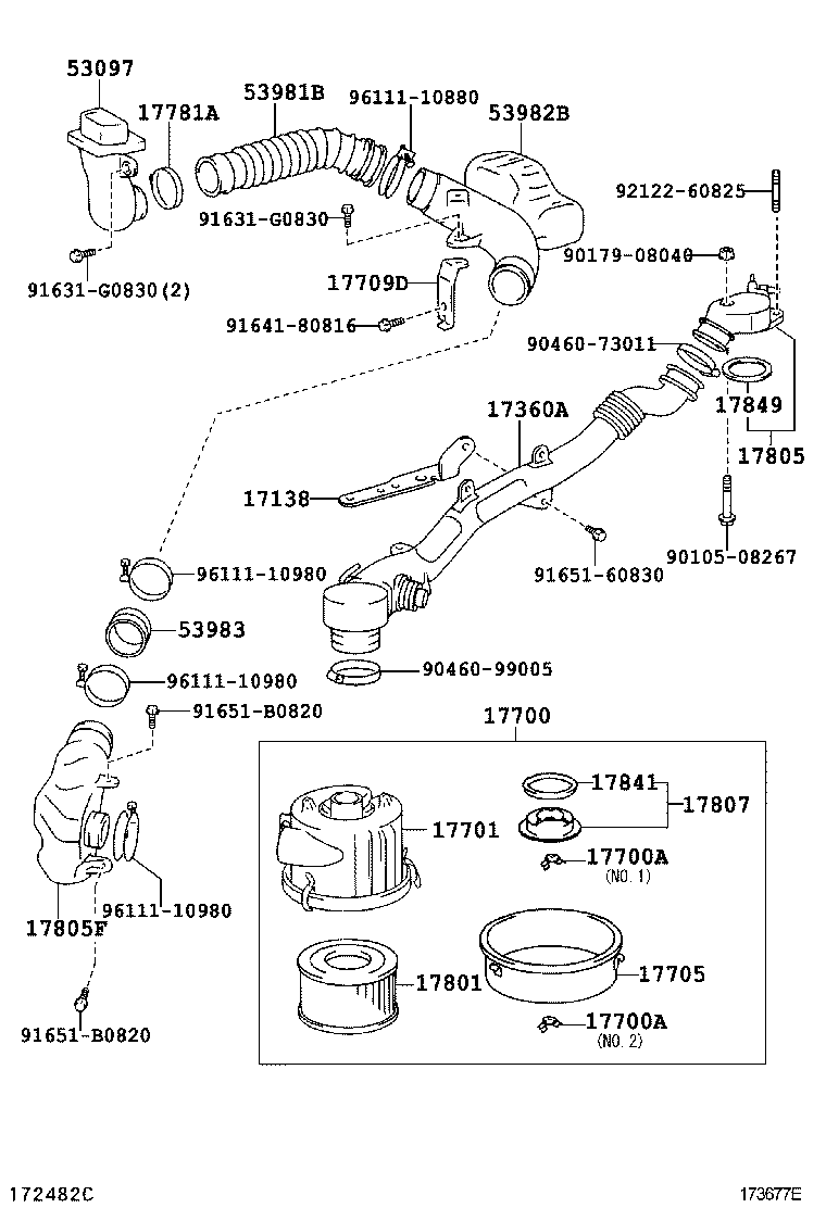  DYNA TOYOACE |  AIR CLEANER