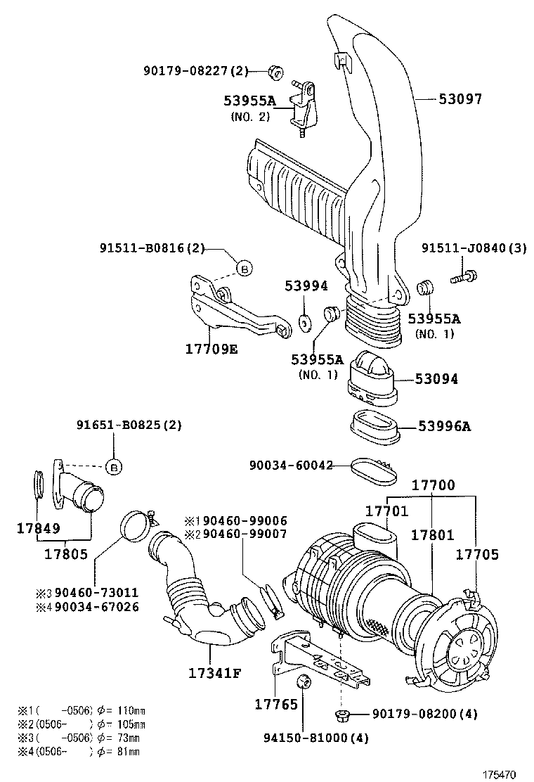  DYNA TOYOACE |  AIR CLEANER