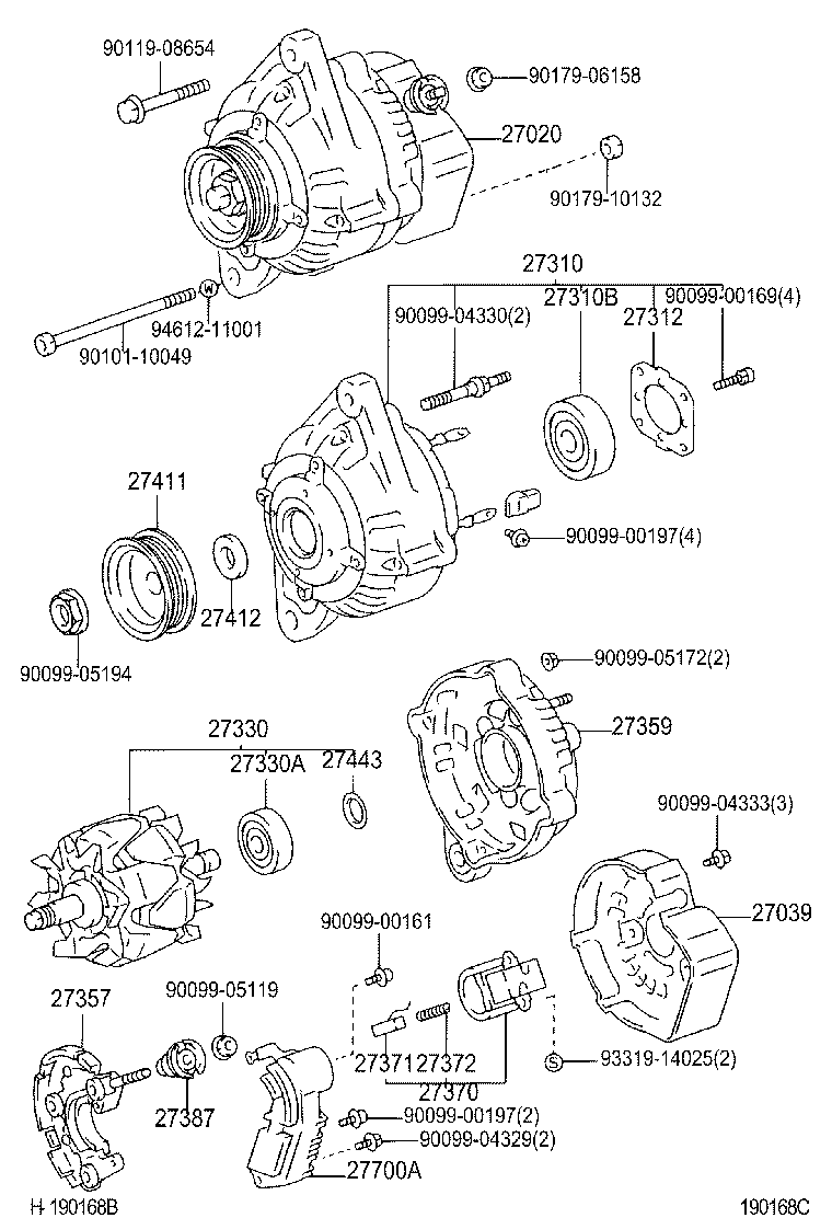  LITE TOWNACE NOAH V |  ALTERNATOR