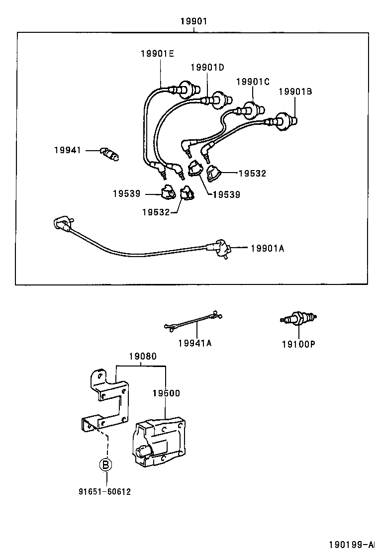  LITE TOWNACE NOAH V |  IGNITION COIL SPARK PLUG