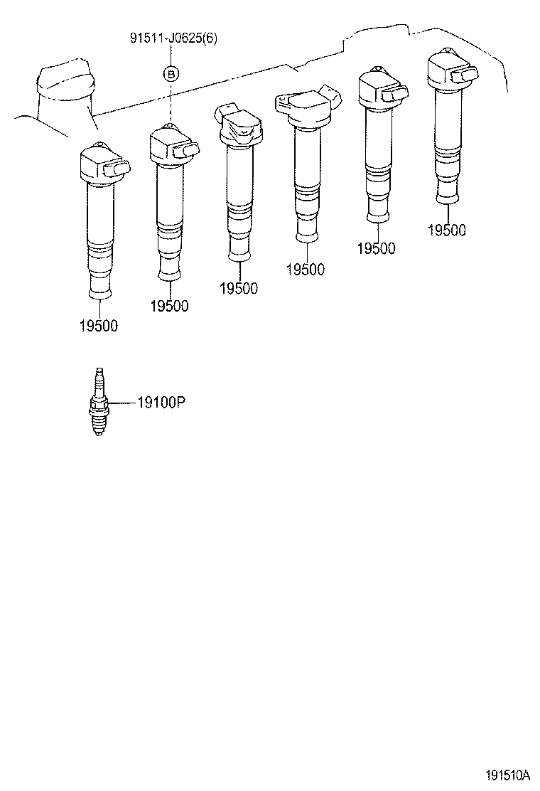  CROWN CROWN MAJESTA |  IGNITION COIL SPARK PLUG