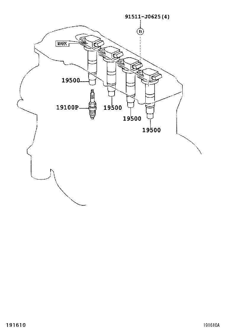  HARRIER |  IGNITION COIL SPARK PLUG