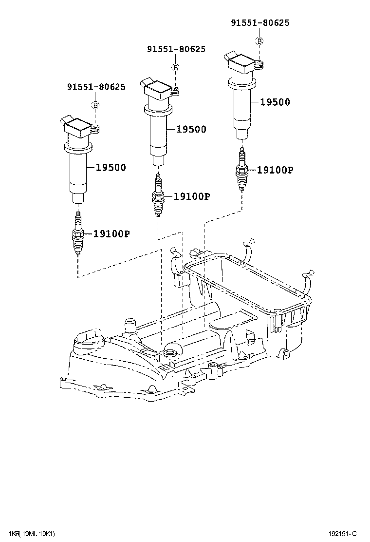  PASSO |  IGNITION COIL SPARK PLUG