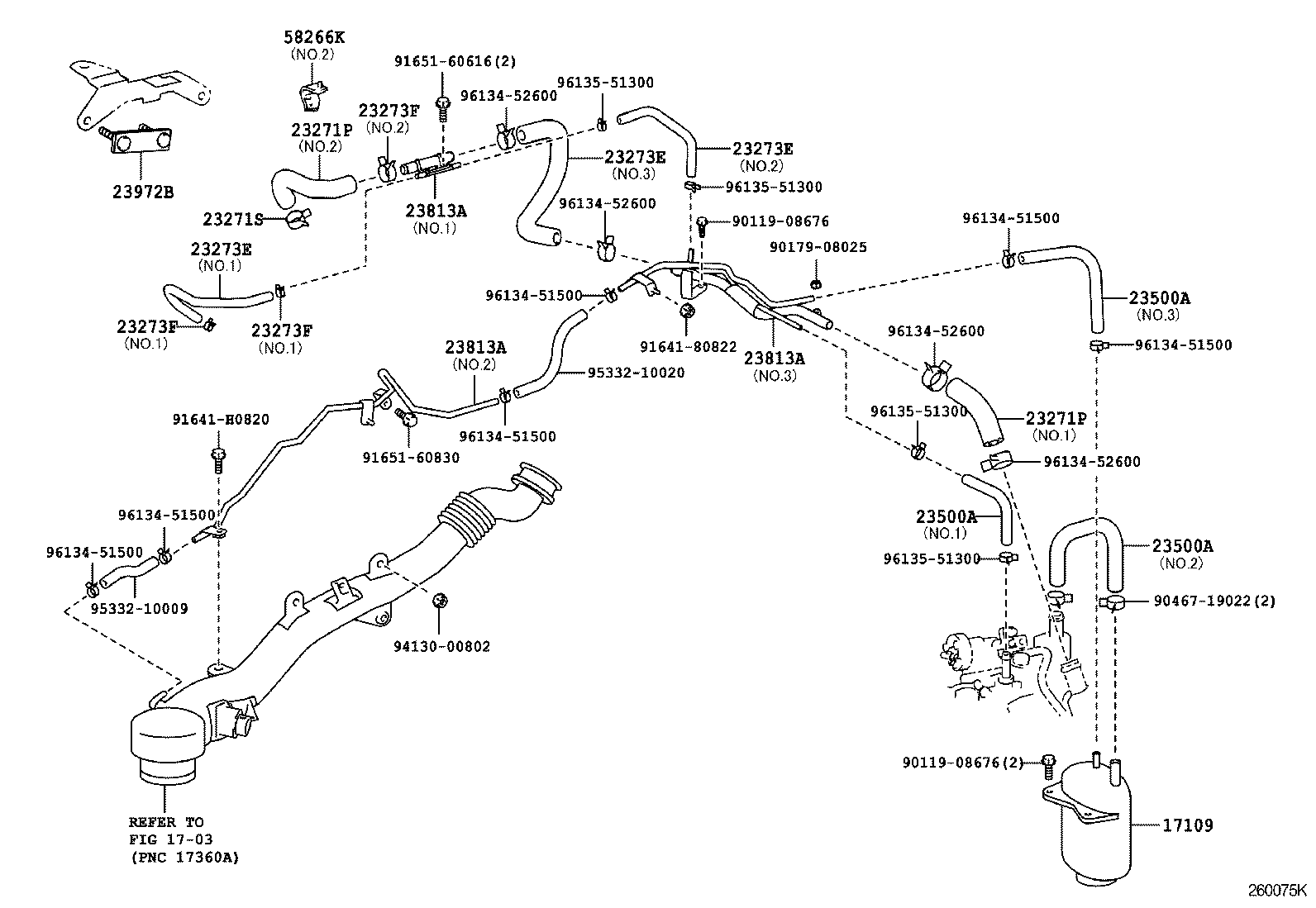  DYNA TOYOACE |  LPG CARBURETOR FUEL PIPE