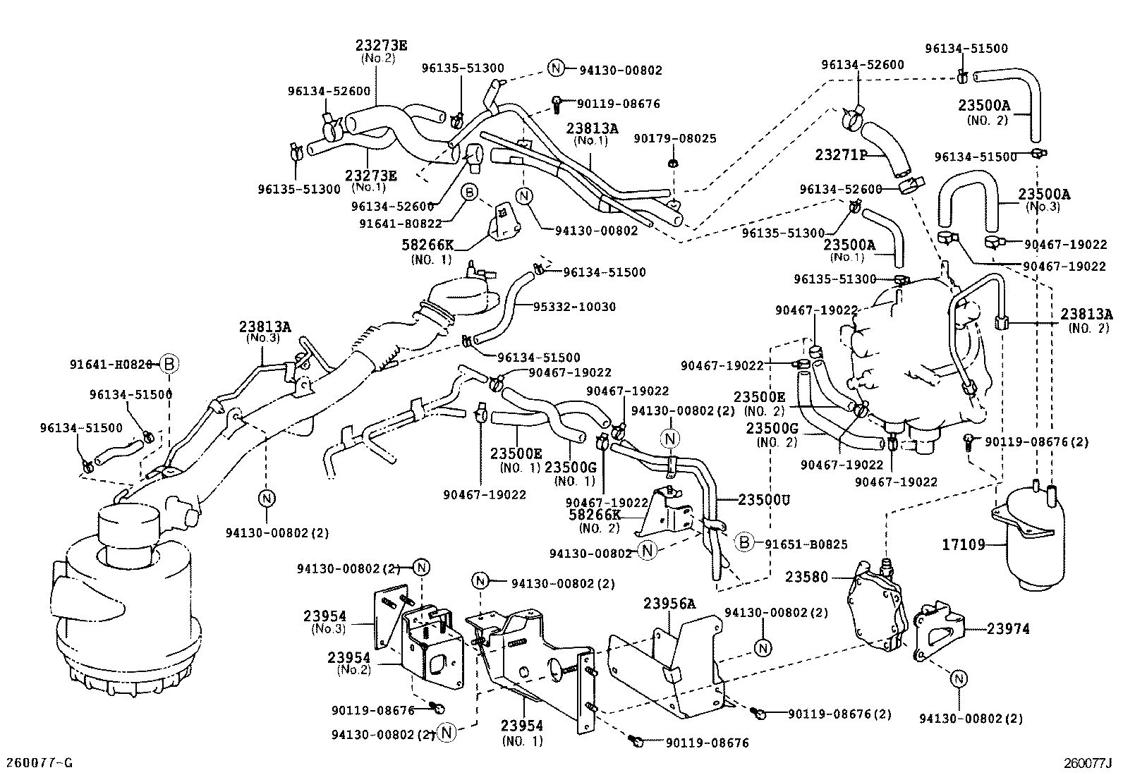  DYNA TOYOACE |  LPG CARBURETOR FUEL PIPE