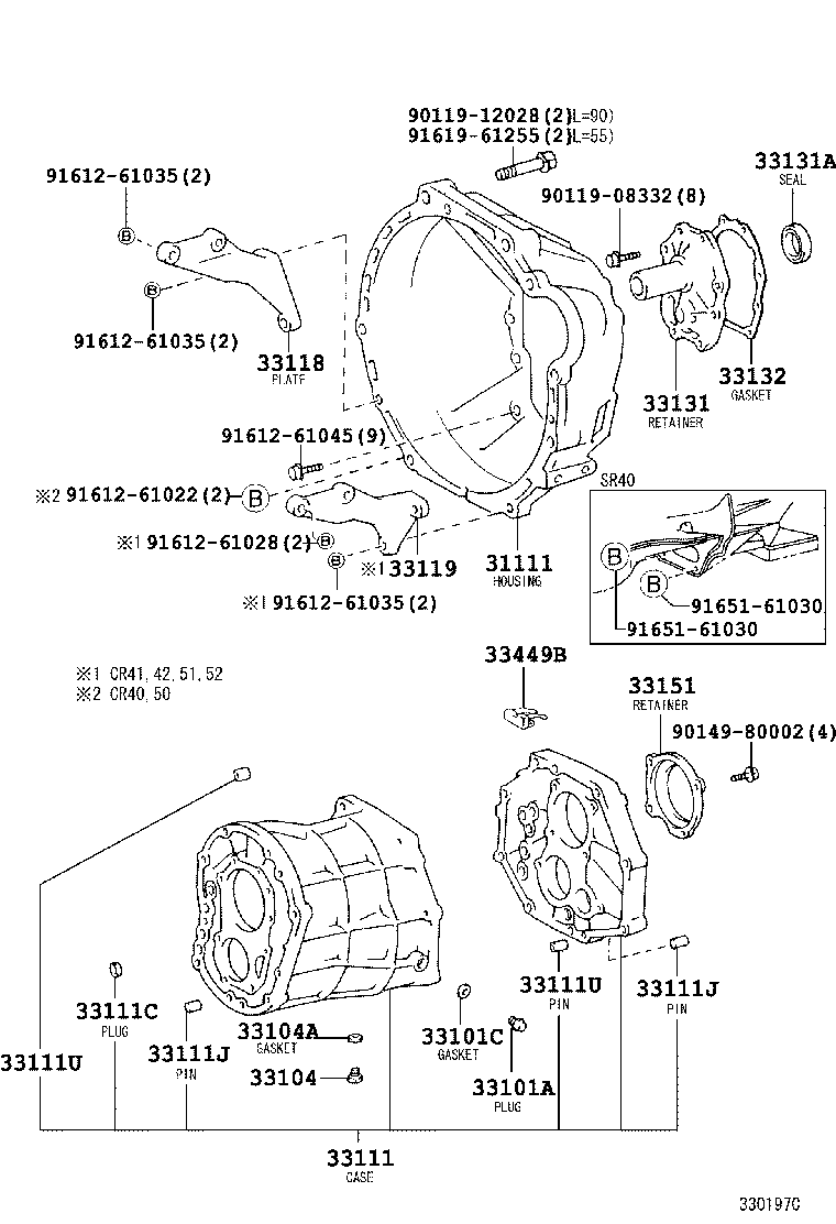 LITE TOWNACE NOAH V | CLUTCH HOUSING TRANSMISSION CASE MTM