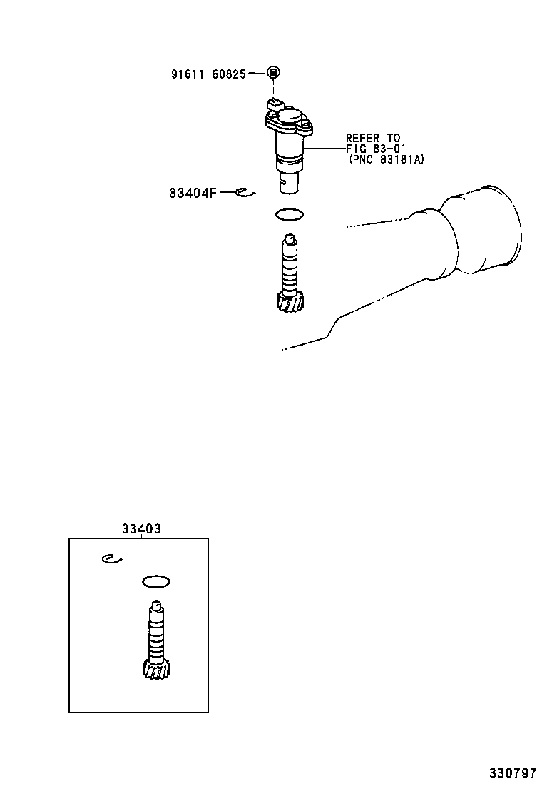  LAND CRUISER 100 |  SPEEDOMETER DRIVEN GEAR MTM