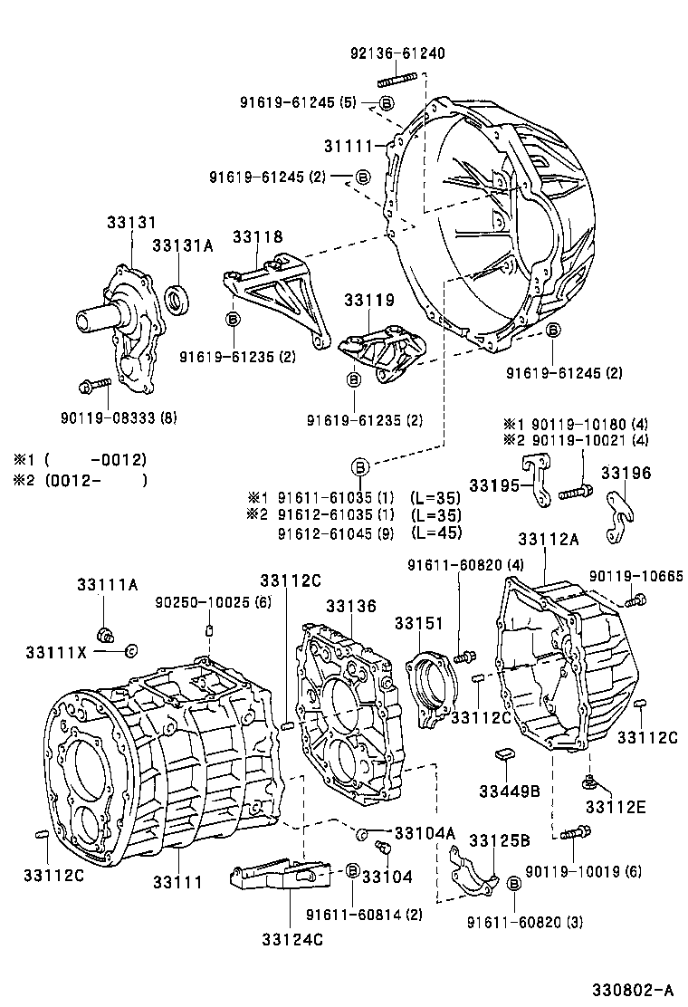  LAND CRUISER 100 |  CLUTCH HOUSING TRANSMISSION CASE MTM