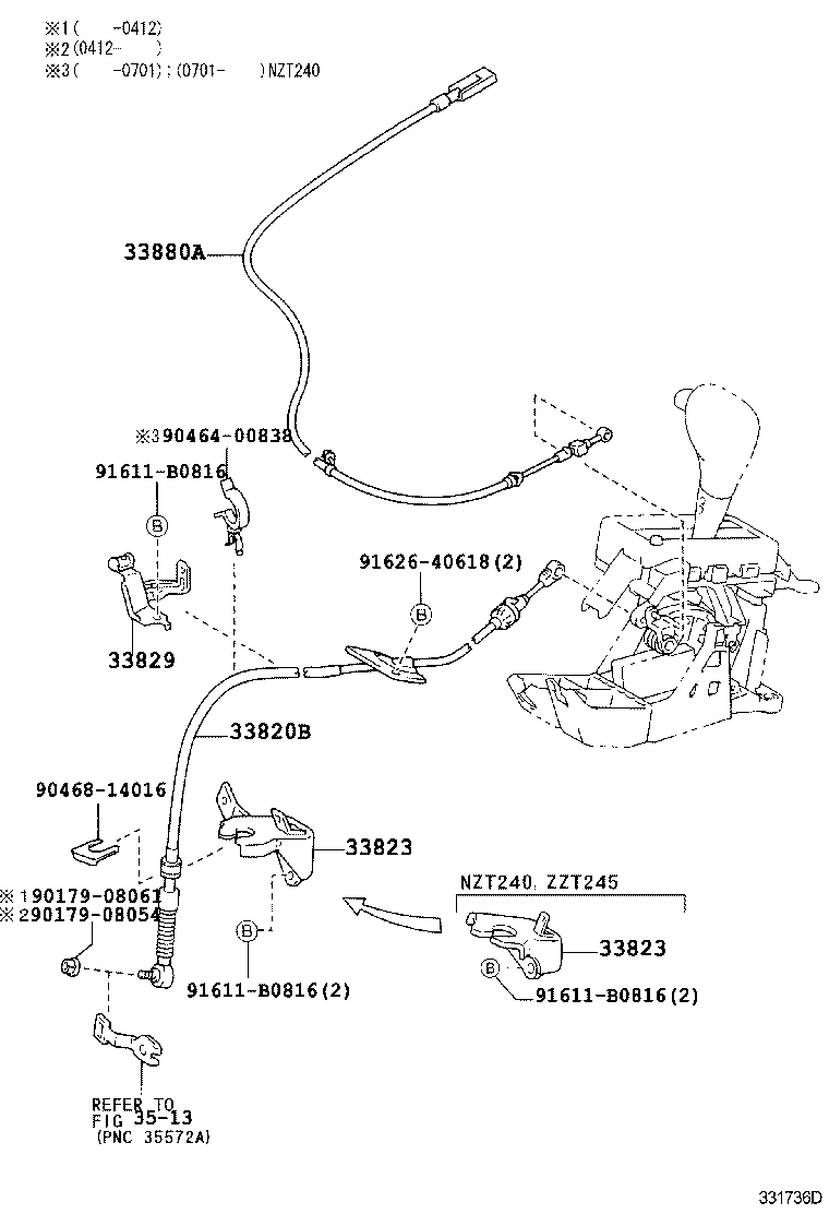  PREMIO ALLION |  SHIFT LEVER RETAINER