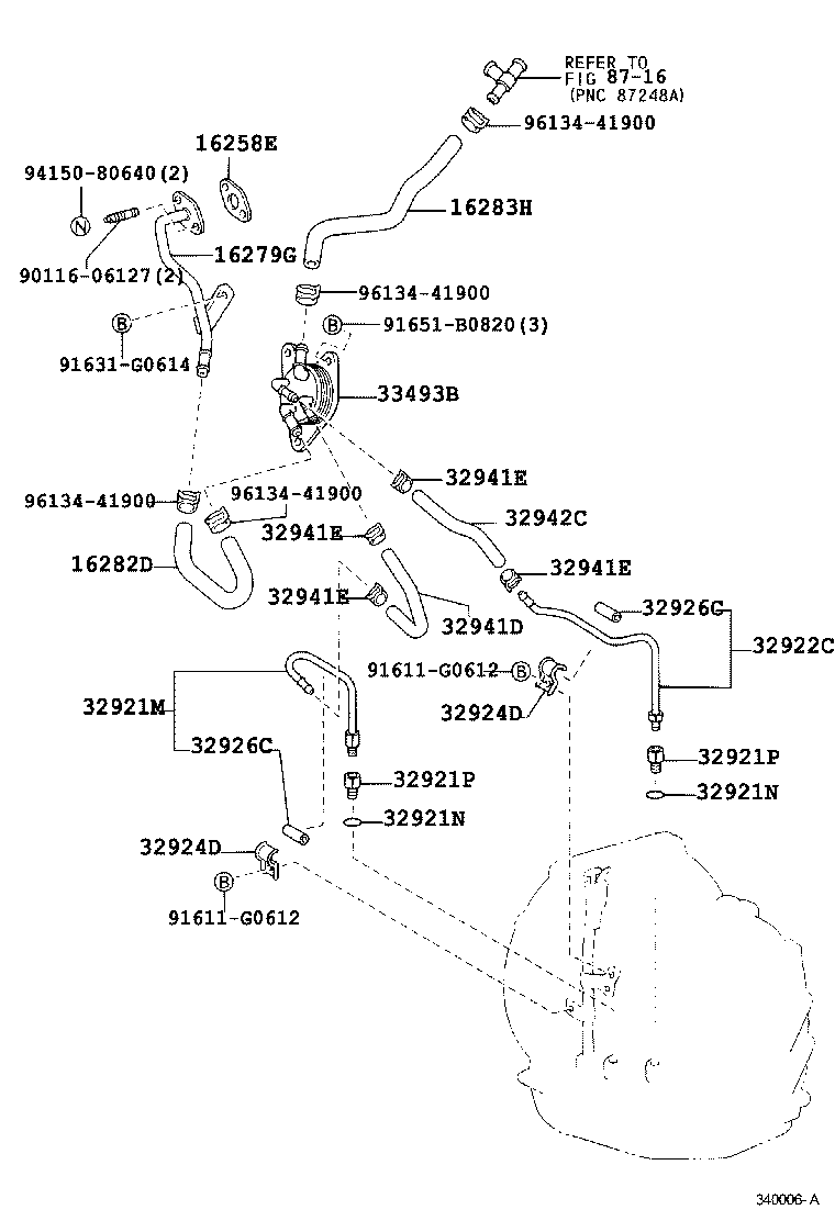  PREMIO ALLION |  OIL COOLER TUBE CVT