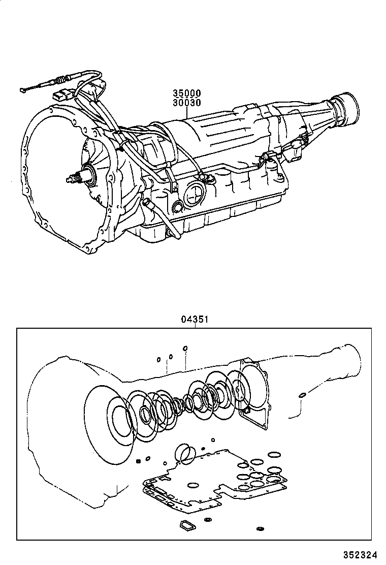  CROWN CROWN MAJESTA |  TRANSAXLE OR TRANSMISSION ASSY GASKET KIT ATM