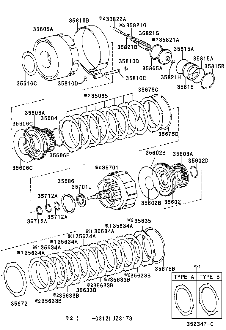  CROWN CROWN MAJESTA |  BRAKE BAND MULTIPLE DISC CLUTCH ATM