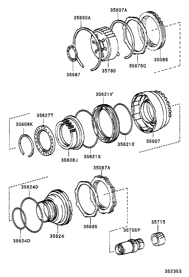 CROWN CROWN MAJESTA |  CENTER SUPPORT PLANETARY SUN GEAR ATM