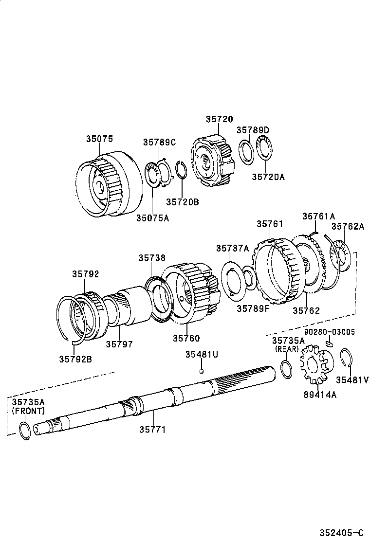  CROWN CROWN MAJESTA |  PLANETARY GEAR REVERSE PISTON COUNTER GEAR ATM