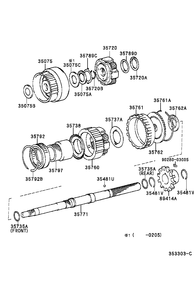  BREVIS |  PLANETARY GEAR REVERSE PISTON COUNTER GEAR ATM