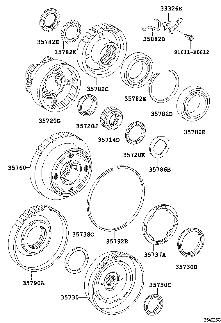  CALDINA |  PLANETARY GEAR REVERSE PISTON COUNTER GEAR ATM