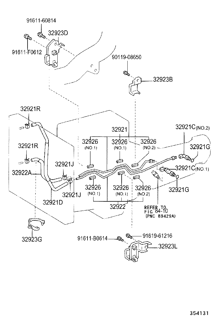  HILUX SURF |  OIL COOLER TUBE ATM