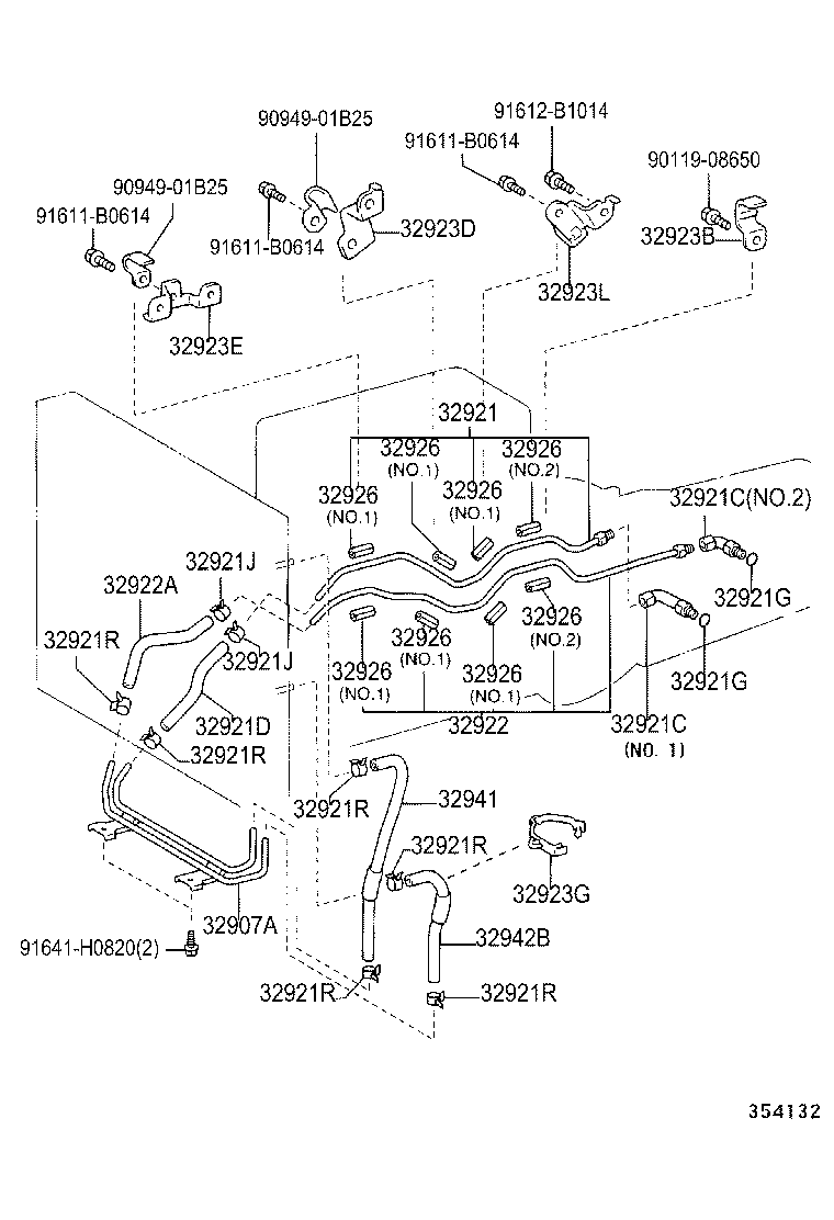  HILUX SURF |  OIL COOLER TUBE ATM