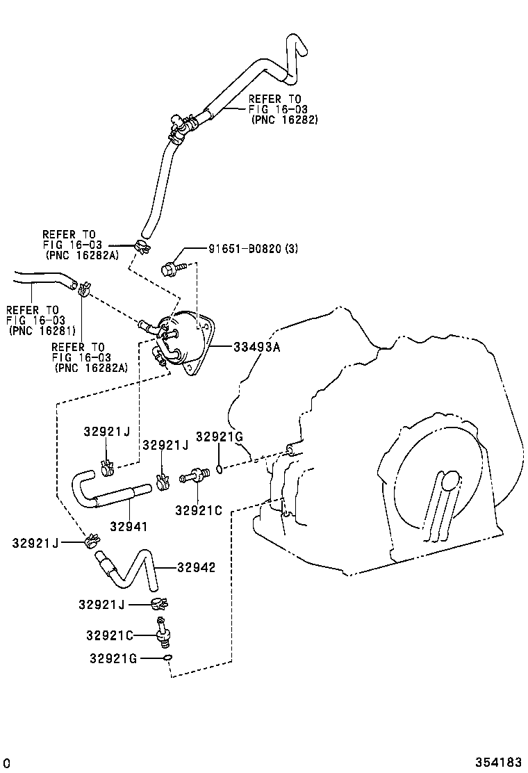  PREMIO ALLION |  OIL COOLER TUBE ATM