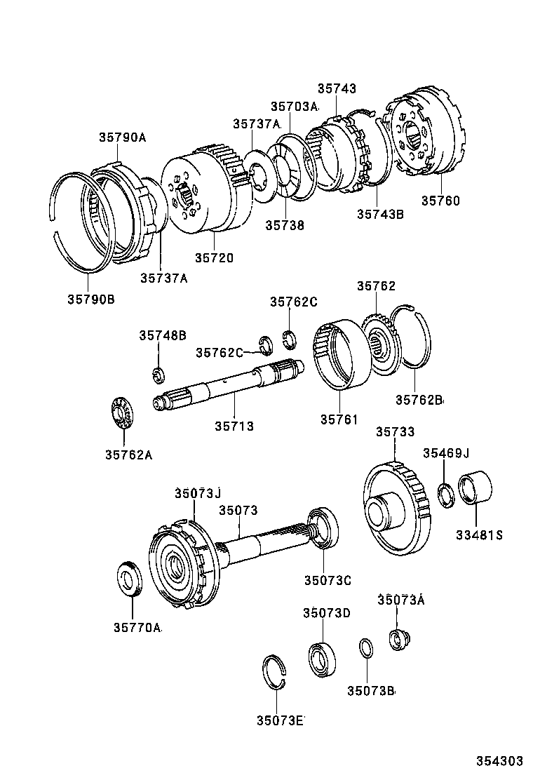  DYNA TOYOACE |  PLANETARY GEAR REVERSE PISTON COUNTER GEAR ATM