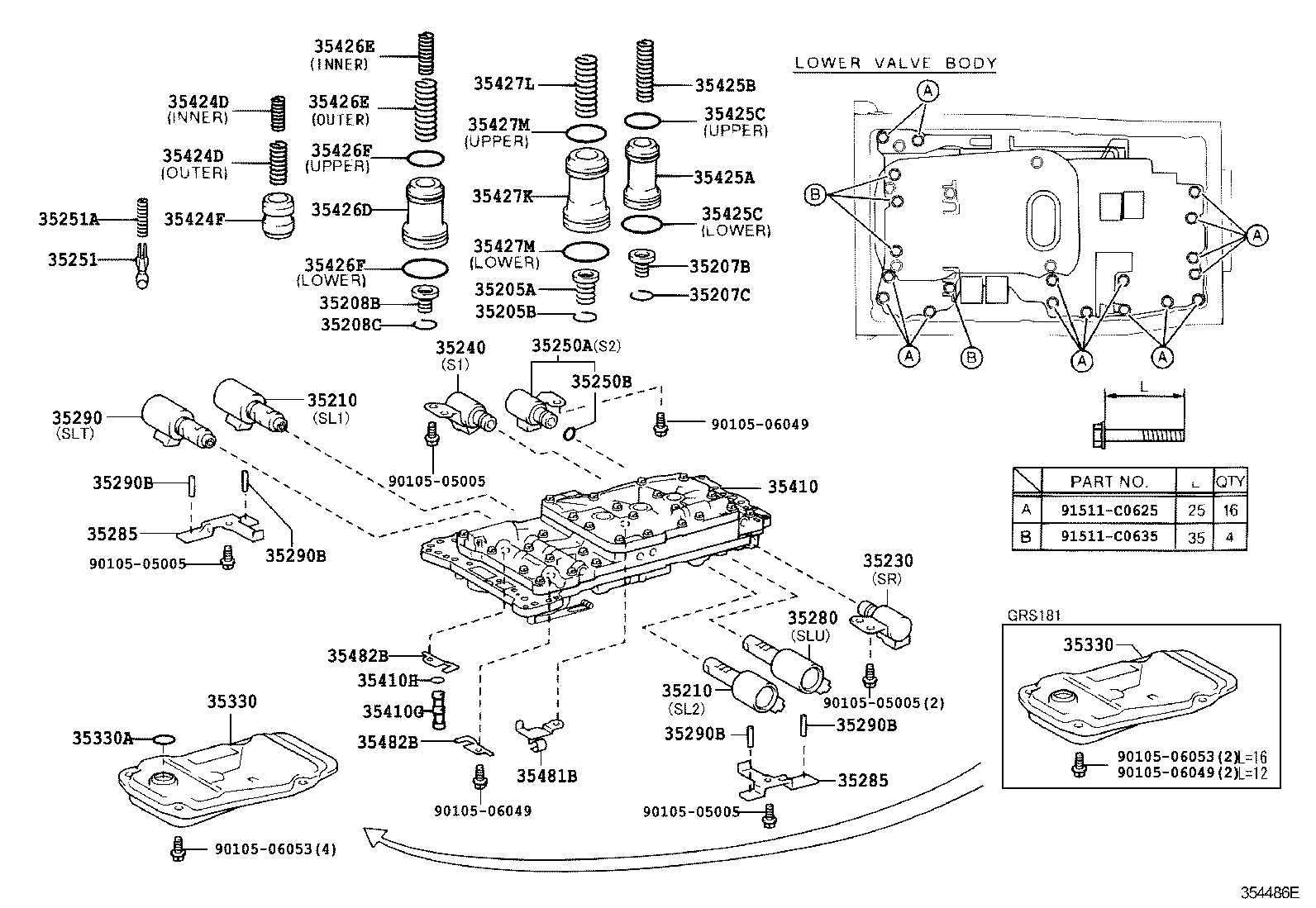  CROWN MAJESTA |  VALVE BODY OIL STRAINER ATM