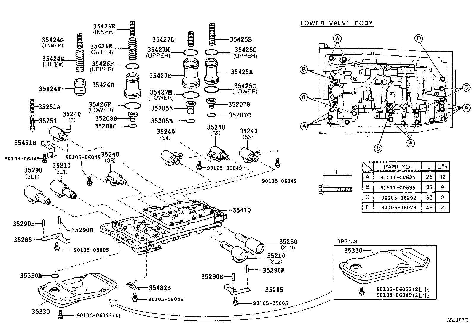  CROWN MAJESTA |  VALVE BODY OIL STRAINER ATM