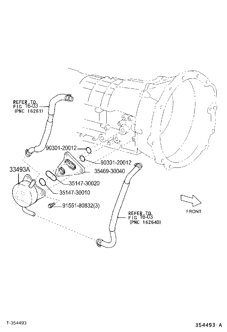  CROWN MAJESTA |  OIL COOLER TUBE ATM