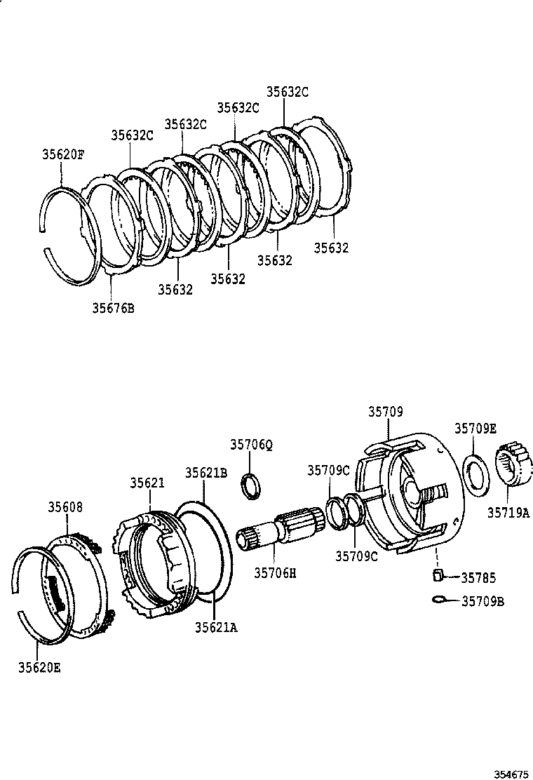  DYNA TOYOACE |  CENTER SUPPORT PLANETARY SUN GEAR ATM