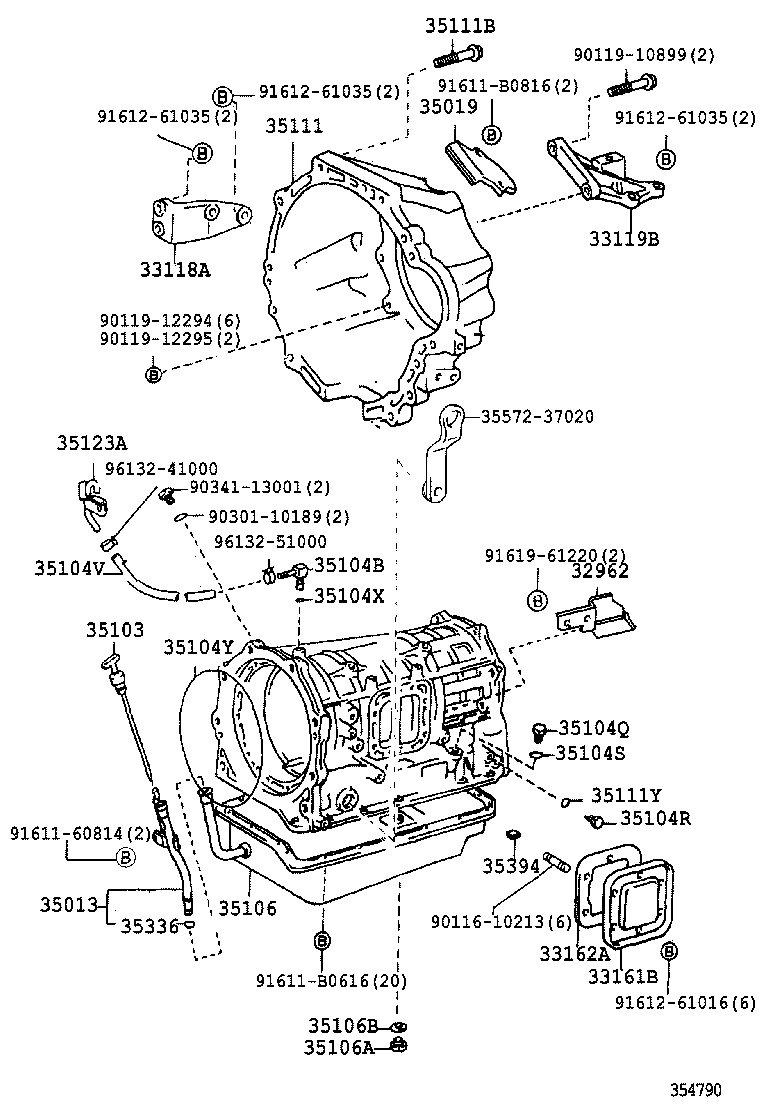 DYNA TOYOACE | TRANSMISSION CASE OIL PAN ATM