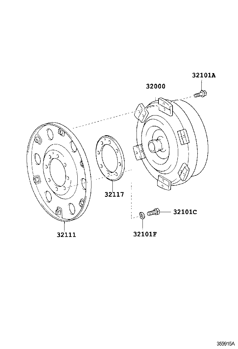 DYNA TOYOACE | TORQUE CONVERTER FRONT OIL PUMP CHAIN ATM