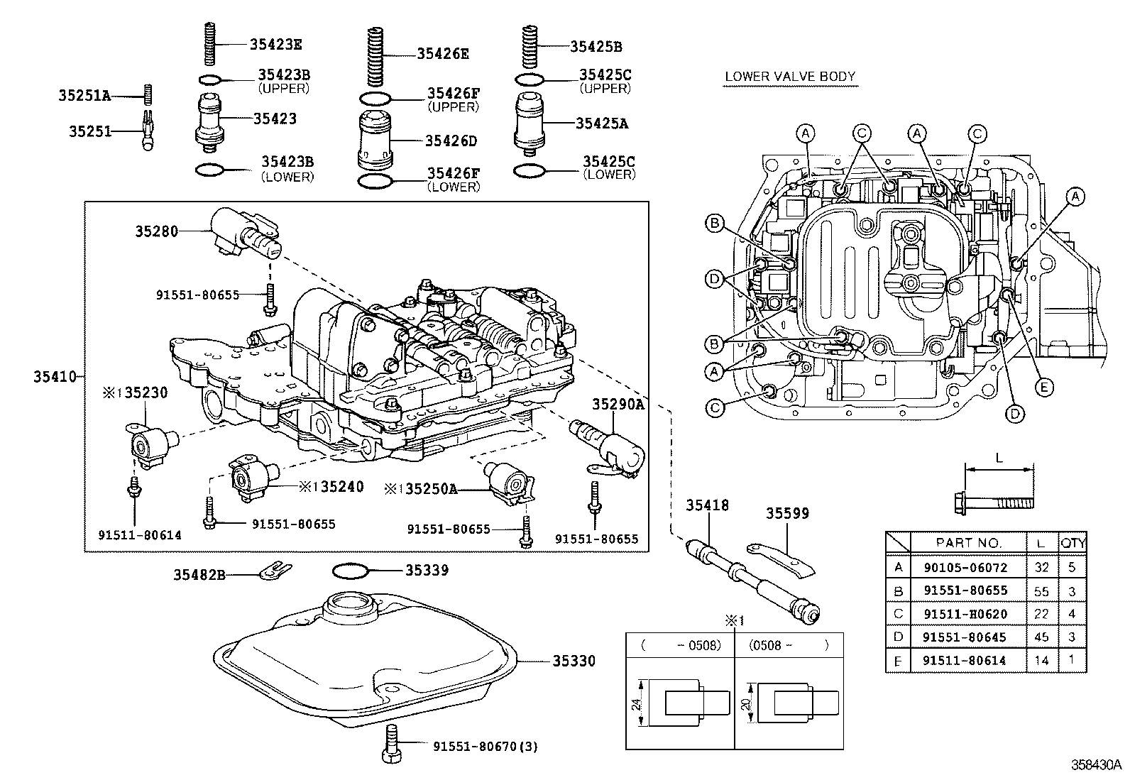  PORTE |  VALVE BODY OIL STRAINER ATM