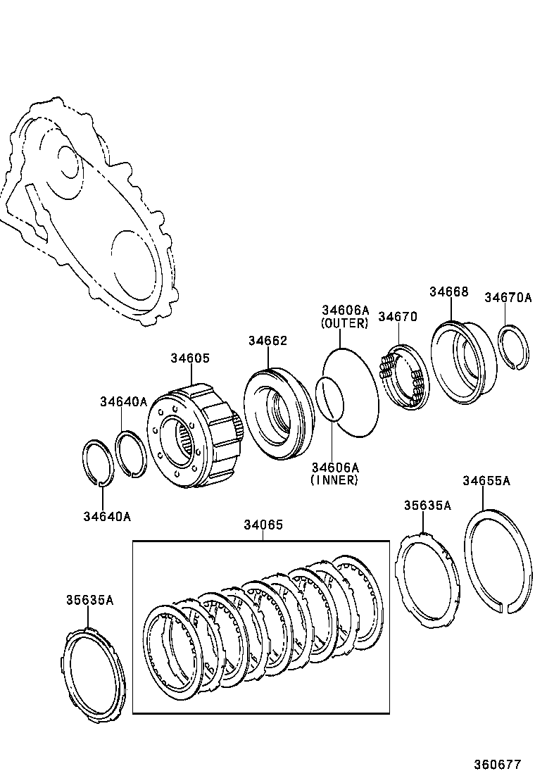  BREVIS |  TRANSFER DIRECT CLUTCH LOW BRAKE SUPPORT