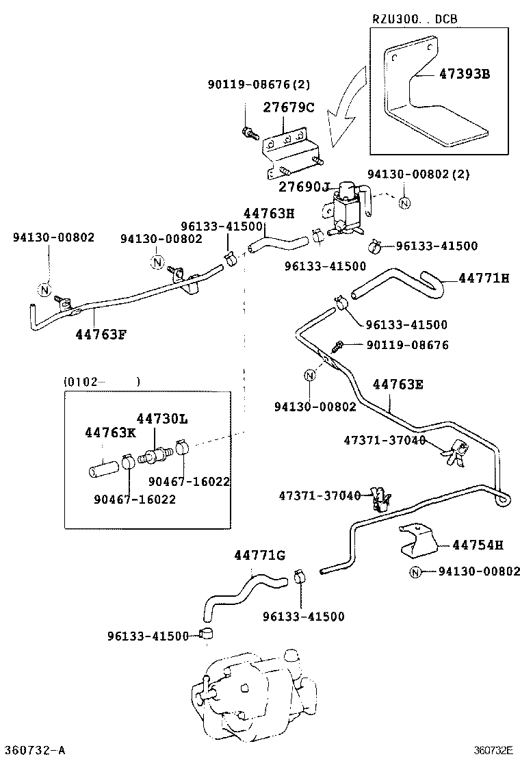  DYNA TOYOACE |  POWER TAKE OFF CASE GEAR