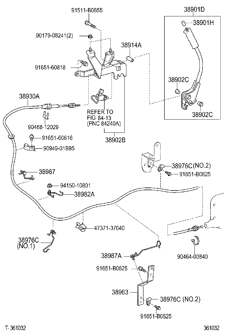  DYNA TOYOACE |  POWER TAKE OFF LEVER LINK