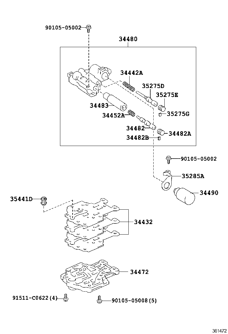  CROWN MAJESTA |  TRANSFER VALVE BODY VALVE LEVER