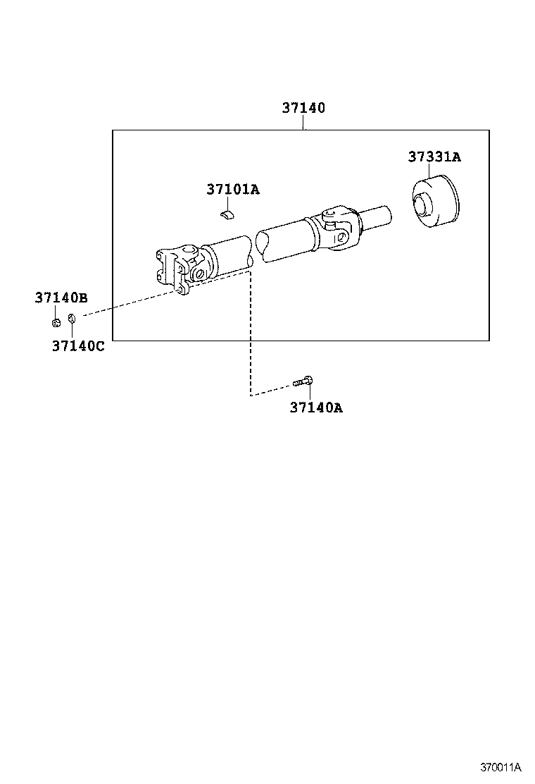  LITE TOWNACE NOAH V |  PROPELLER SHAFT UNIVERSAL JOINT