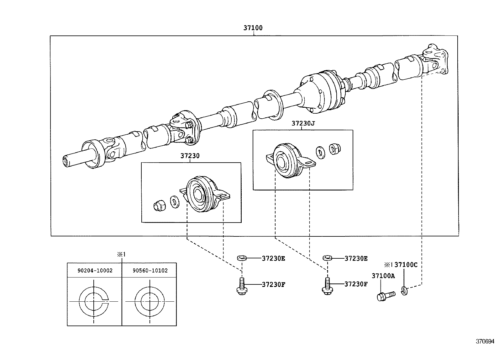  CAMRY |  PROPELLER SHAFT UNIVERSAL JOINT