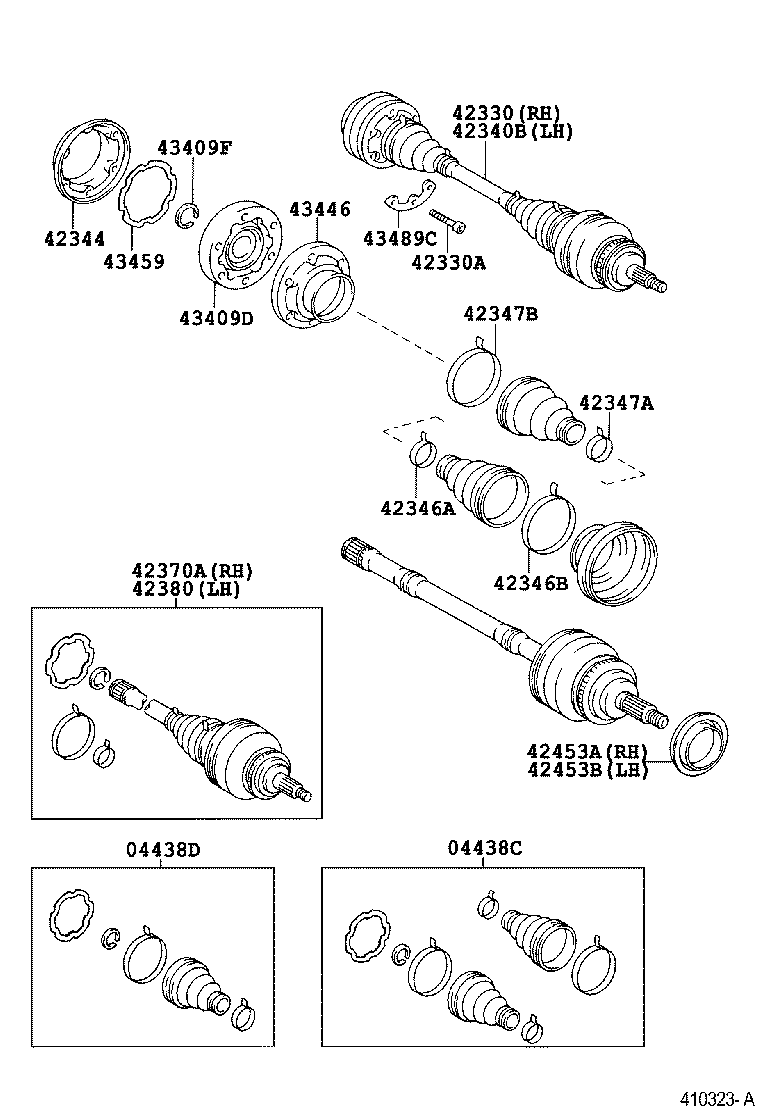  CENTURY |  REAR AXLE SHAFT HUB