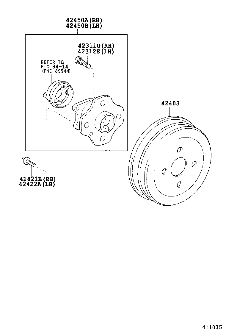  PORTE |  REAR AXLE SHAFT HUB