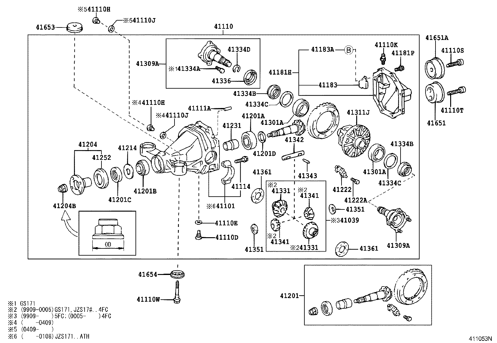  CROWN CROWN MAJESTA |  REAR AXLE HOUSING DIFFERENTIAL