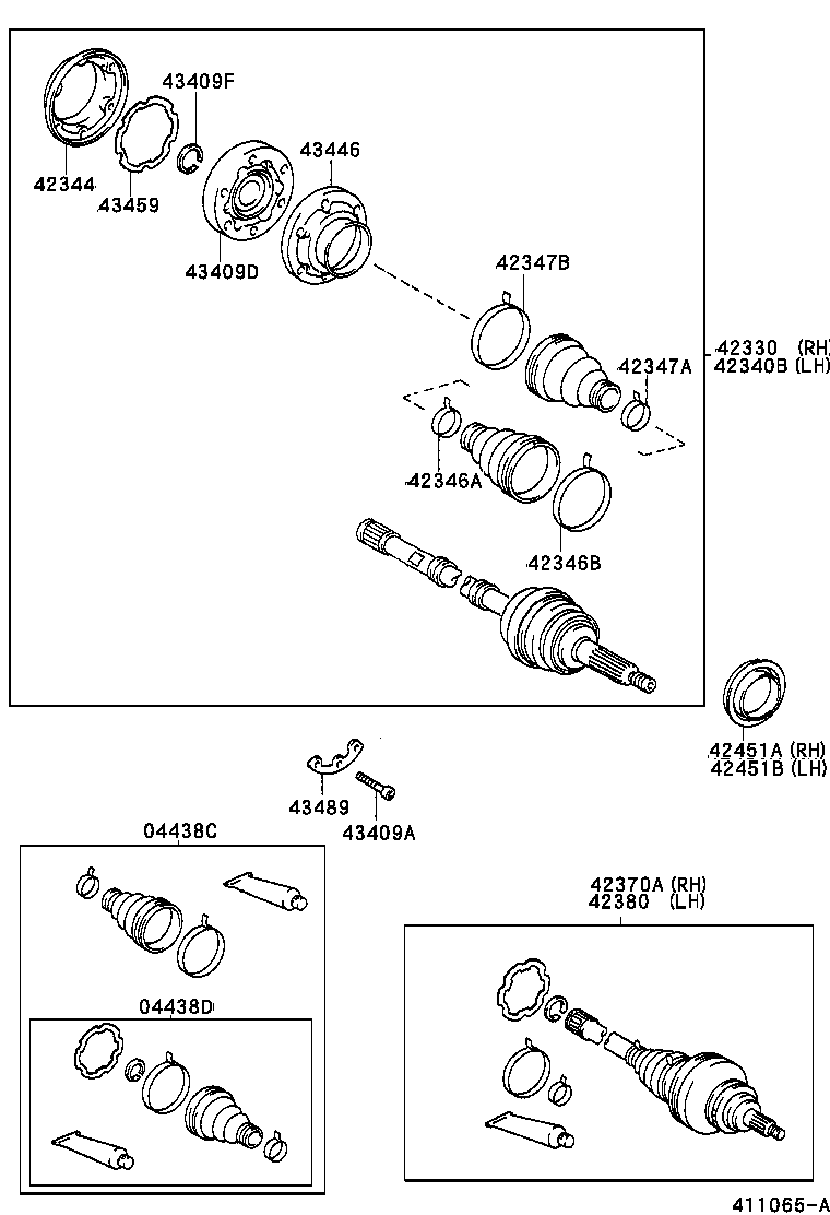  CROWN CROWN MAJESTA |  REAR AXLE SHAFT HUB