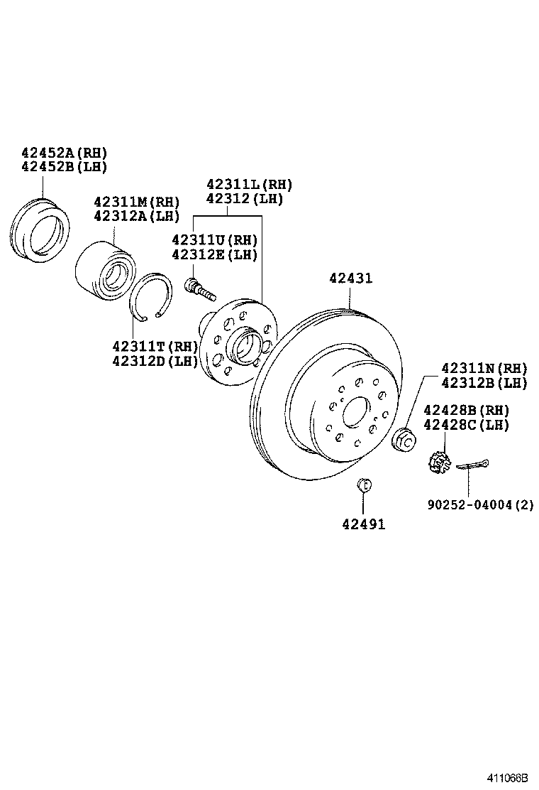  CROWN CROWN MAJESTA |  REAR AXLE SHAFT HUB