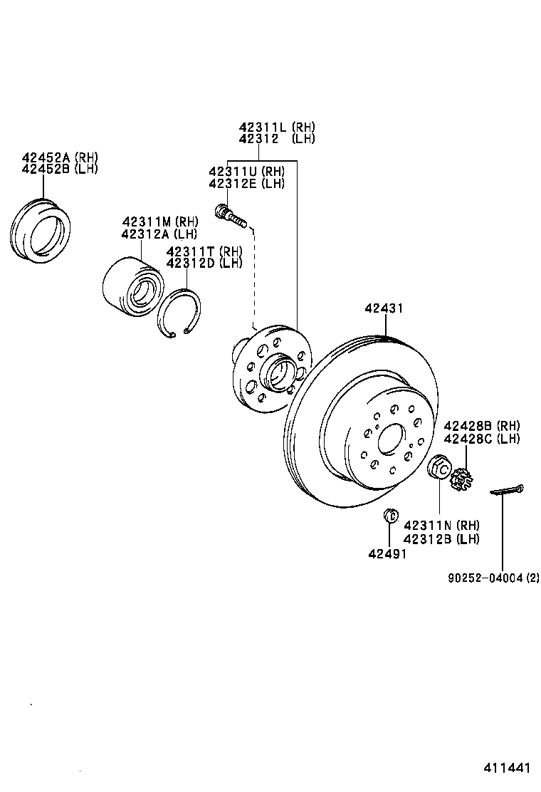  BREVIS |  REAR AXLE SHAFT HUB