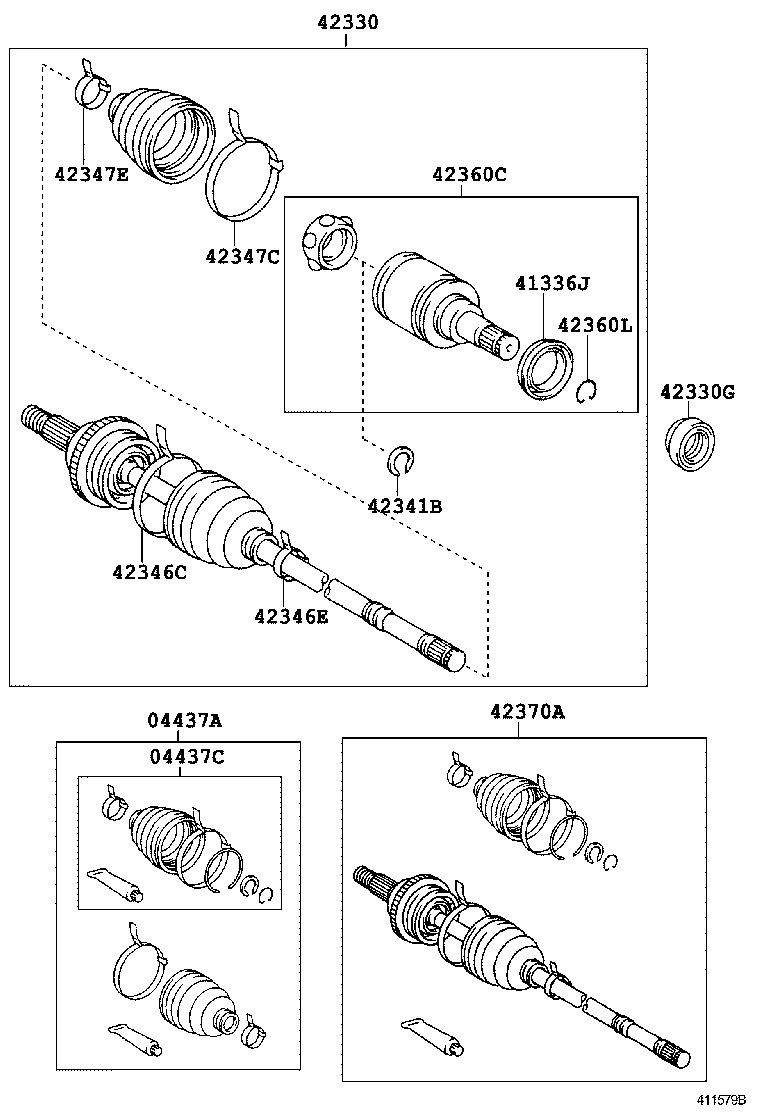  PREMIO ALLION |  REAR AXLE SHAFT HUB