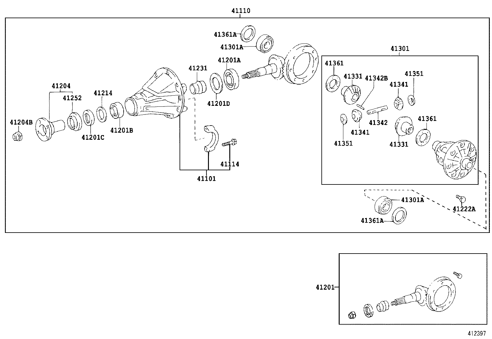  PORTE |  REAR AXLE HOUSING DIFFERENTIAL