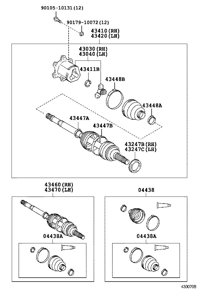  LITE TOWNACE NOAH V |  FRONT DRIVE SHAFT