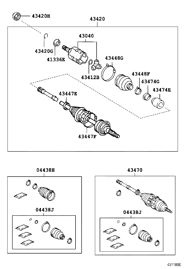 HARRIER |  FRONT DRIVE SHAFT